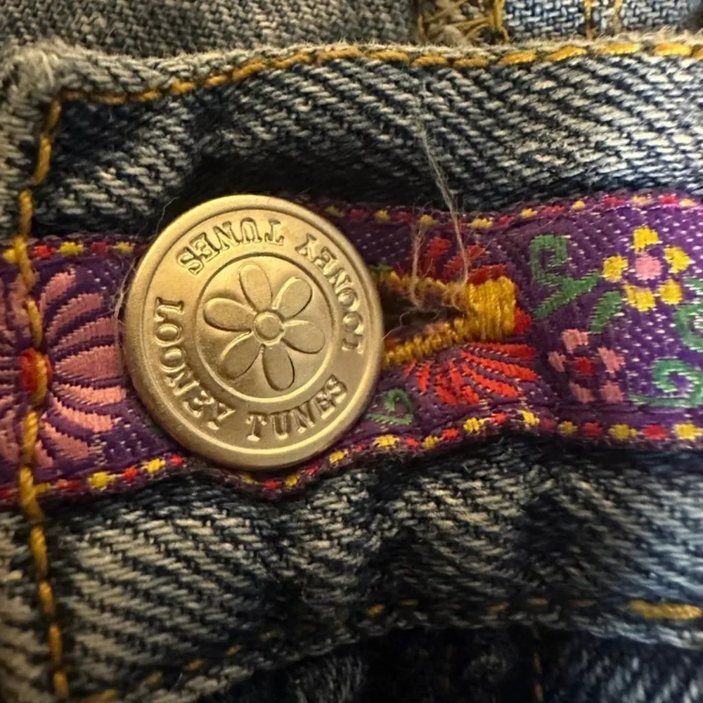 Tweety Bird Denim Skirt S 14